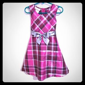 Sparkle Plaid Toddler Dress